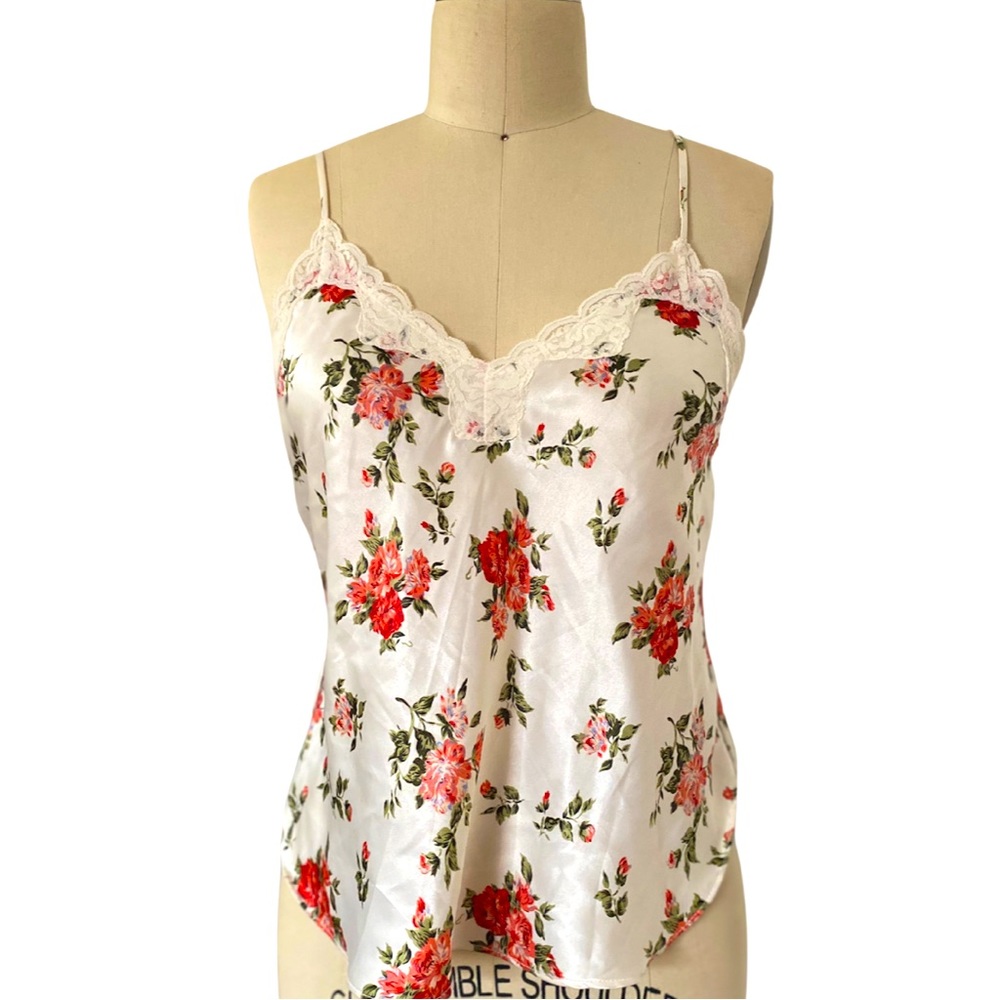 Vintage 90s lace slip top camisole